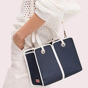 Kate Spade Sam Canvas Plunge medium satchel